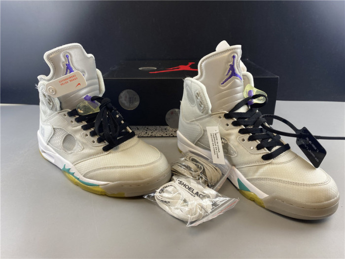 Air​ Jordan 5 x​off white AJ5 ow 3M CT8480-105