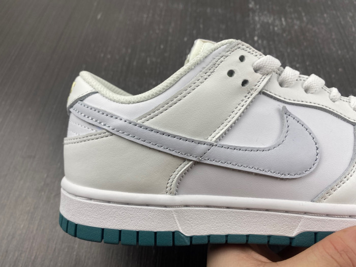 nike dunk low white green grey fd9911-101