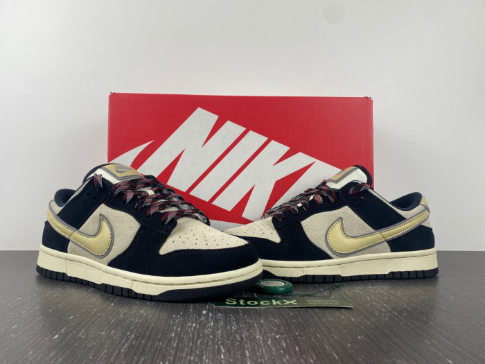 nike dunk low "navy suede" dv3054-001