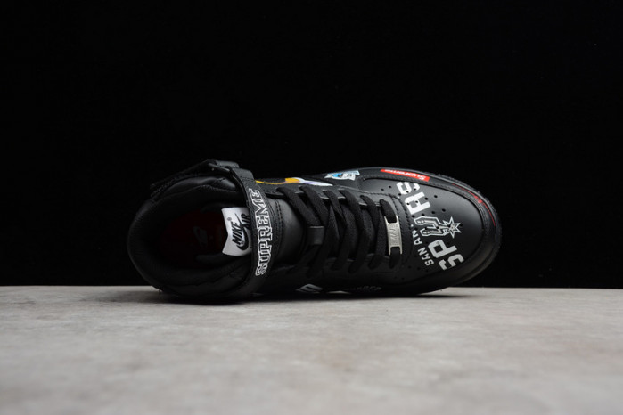 Air Force 1 Mid Supreme NBA Black AQ8017-001