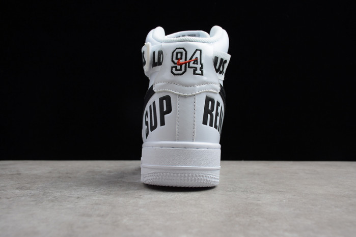 NIKE SUPREME AIR FORCE 1 ONE HIGH HI WHITE WORLD FAMOUS 698696-100