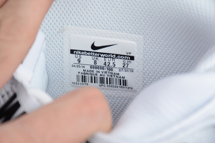 NIKE SUPREME AIR FORCE 1 ONE HIGH HI WHITE WORLD FAMOUS 698696-100