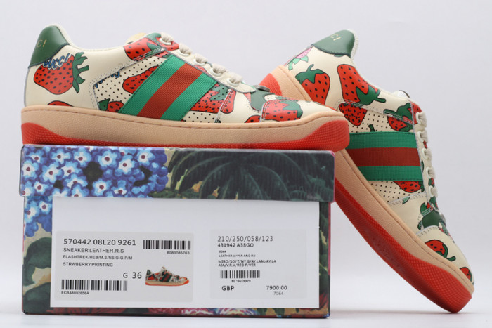GUCC ACE EMBROIDERED LOW-TOP SNEAKER