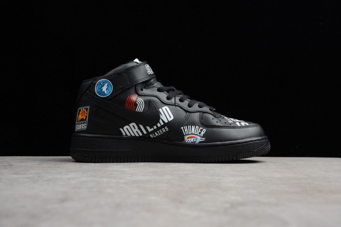 Air Force 1 Mid Supreme NBA Black AQ8017-001