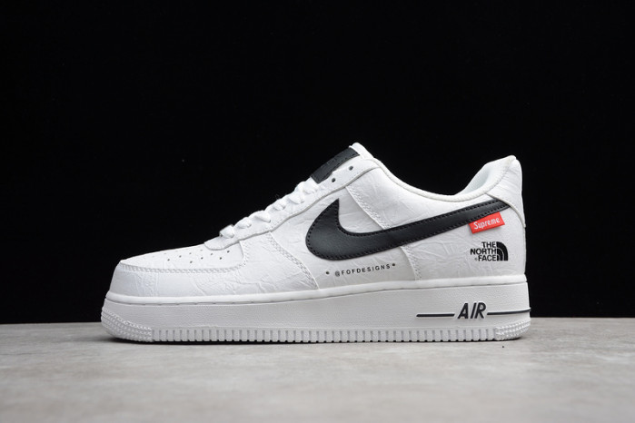 SUPREME X THE NORTH FACE X NIKE AIR FORCE 1 WHITE/BLACK AR3066-100