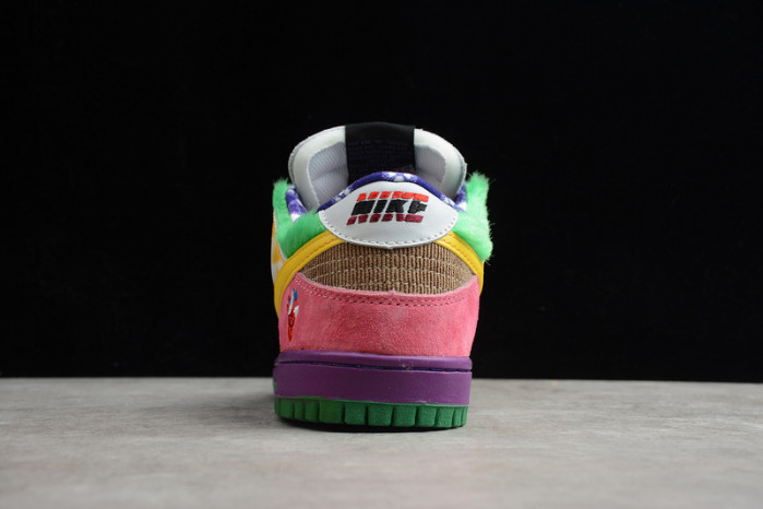 nike duck low pro purple yellow 318403-137