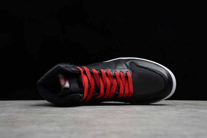 air jordan 1 black satin gym red 555088-060