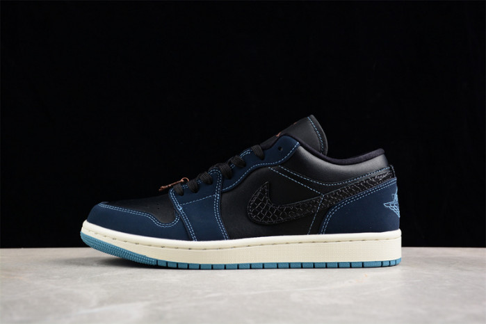 AIR JORDAN 1 LOW SE ''BLACK DARK OBSIDIAN'' FJ5478-010