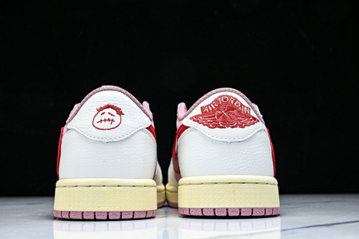 Air Jordan 1 Retro Low OG SP Travis Scott Sail Shy Pink DM7866-100