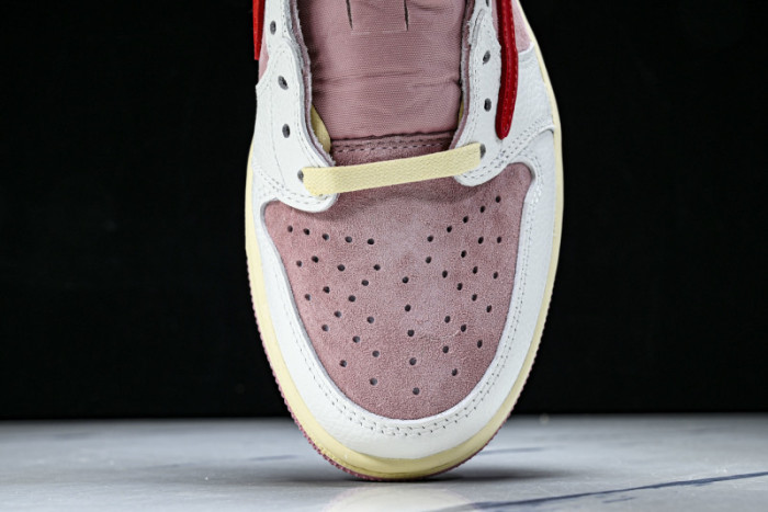 Air Jordan 1 Retro Low OG SP Travis Scott Sail Shy Pink DM7866-100