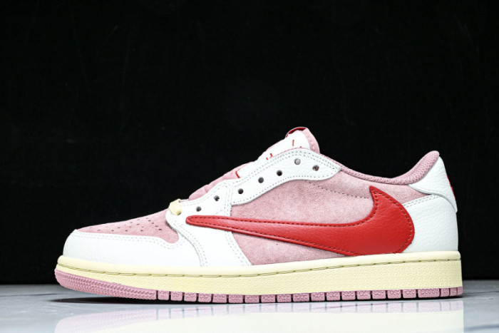 Air Jordan 1 Retro Low OG SP Travis Scott Sail Shy Pink DM7866-100
