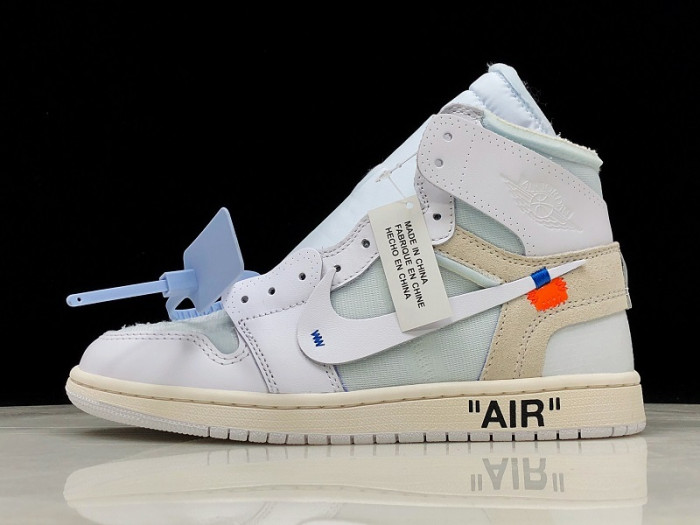 air jordan 1 retro high ofw white aq0818-100