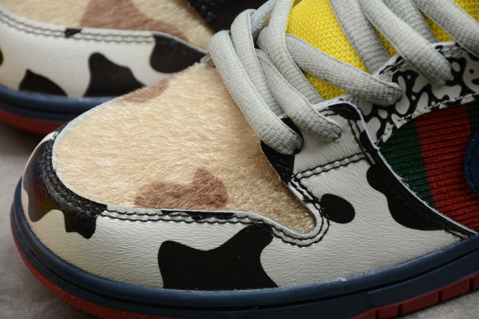 nike duck low pro white red yellow 318403-175
