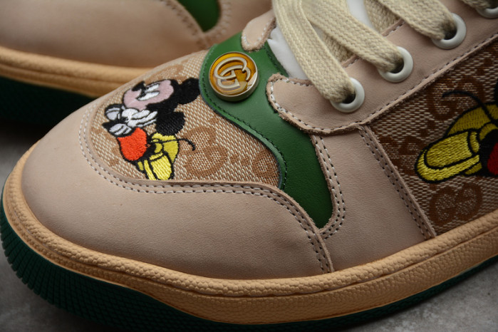 GUCC ACE EMBROIDERED LOW-TOP SNEAKER