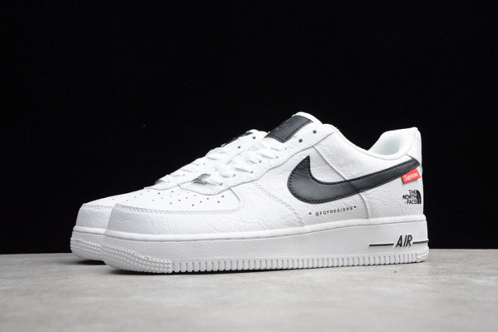 SUPREME X THE NORTH FACE X NIKE AIR FORCE 1 WHITE/BLACK AR3066-100