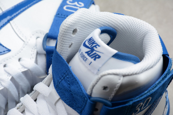 NIKE AIR FORCE 1 HIGH SHEED RUDE AWAKENING WHITE ROYAL AQ4229-100