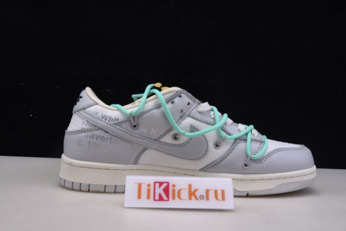 OFW X NIKE SB DUNK LOW 04 OF 50 OW WHITE GREY GREEN DM1602-114
