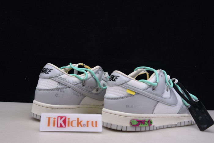 OFW X NIKE SB DUNK LOW 04 OF 50 OW WHITE GREY GREEN DM1602-114
